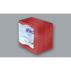 2400 Servilletas de Papel 40x40 2 Capas color Rojo