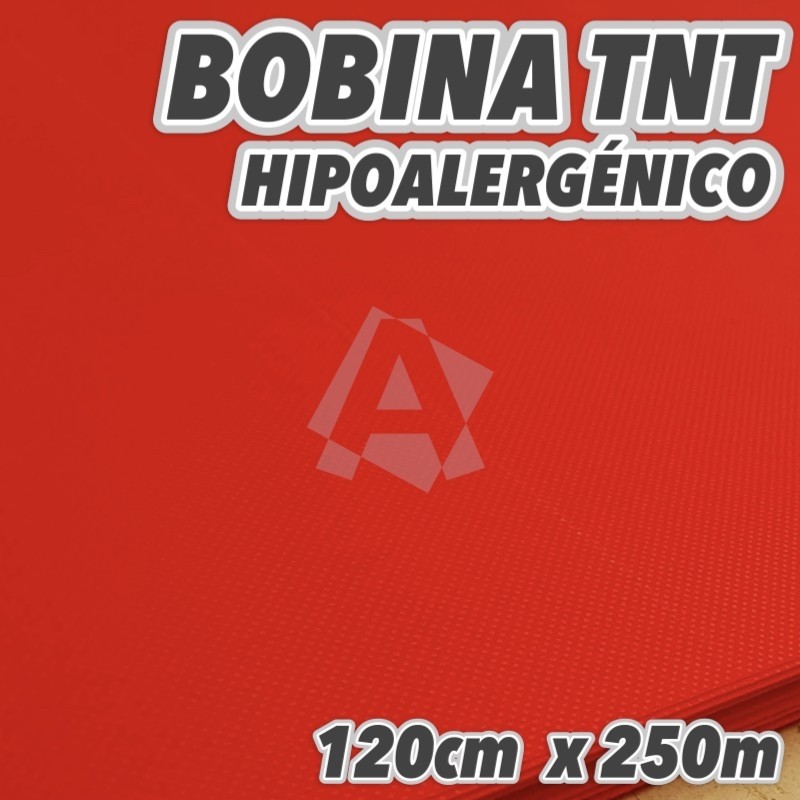 Bobina No tejido 50grs/m2 120cm x 250m Rojo