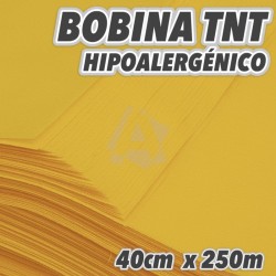 BOBINA AMARILLA SPUNBOND TNT 60grs/m2 40cm x 250m Polipropileno 100%