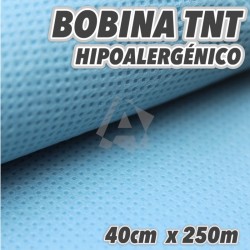 Bobina No tejido Spunbond 60grs/m2 40cm x 250m CELESTE