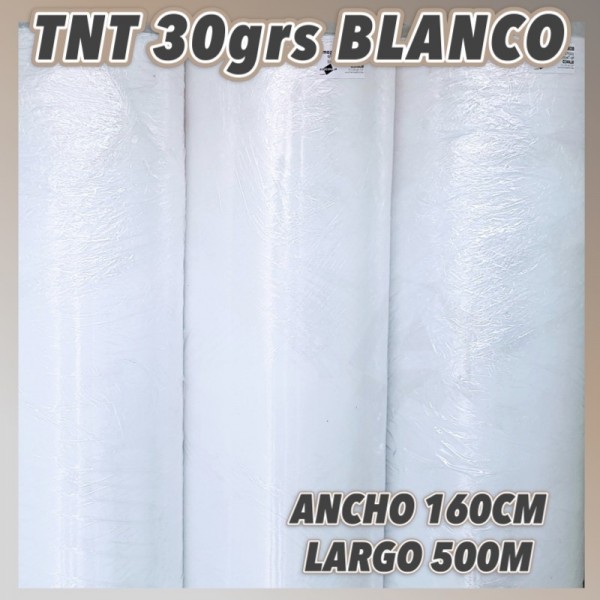 Bobina de TNT de 30grs 160CM de ancho y 500m de largo
