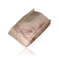 24012 Bolsa Papel Bollería 14+6x26cm Kraft Verjurado