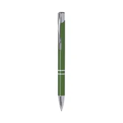 Bolígrafo trocum verde de aluminio para grabado láser
