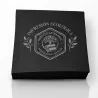 servilletas de coctel negras personalizadas con logo, impresión respetuosa con el medio ambiente