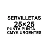 Servilletas 25x25 Punta Punta CMYK Urgentes | Cocteles
