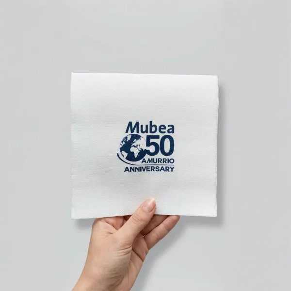 Servilletas personalizadas desde 20 unidades, impresión Digital urgente para eventos Madrid