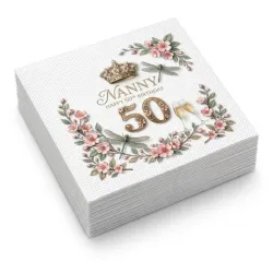 Servilletas personalizadas para cumpleaños con impresión digital CMYK, impresión urgente