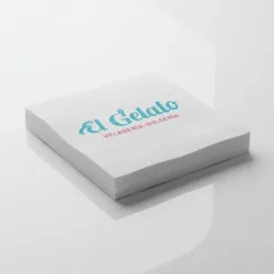 Servilletas personalizadas 40x40 para eventos, caterings, ferias, cumpleaños, navidad