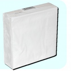 detalle paquete de Servilletas de papel Blancas 33x33cm 2h Caricias